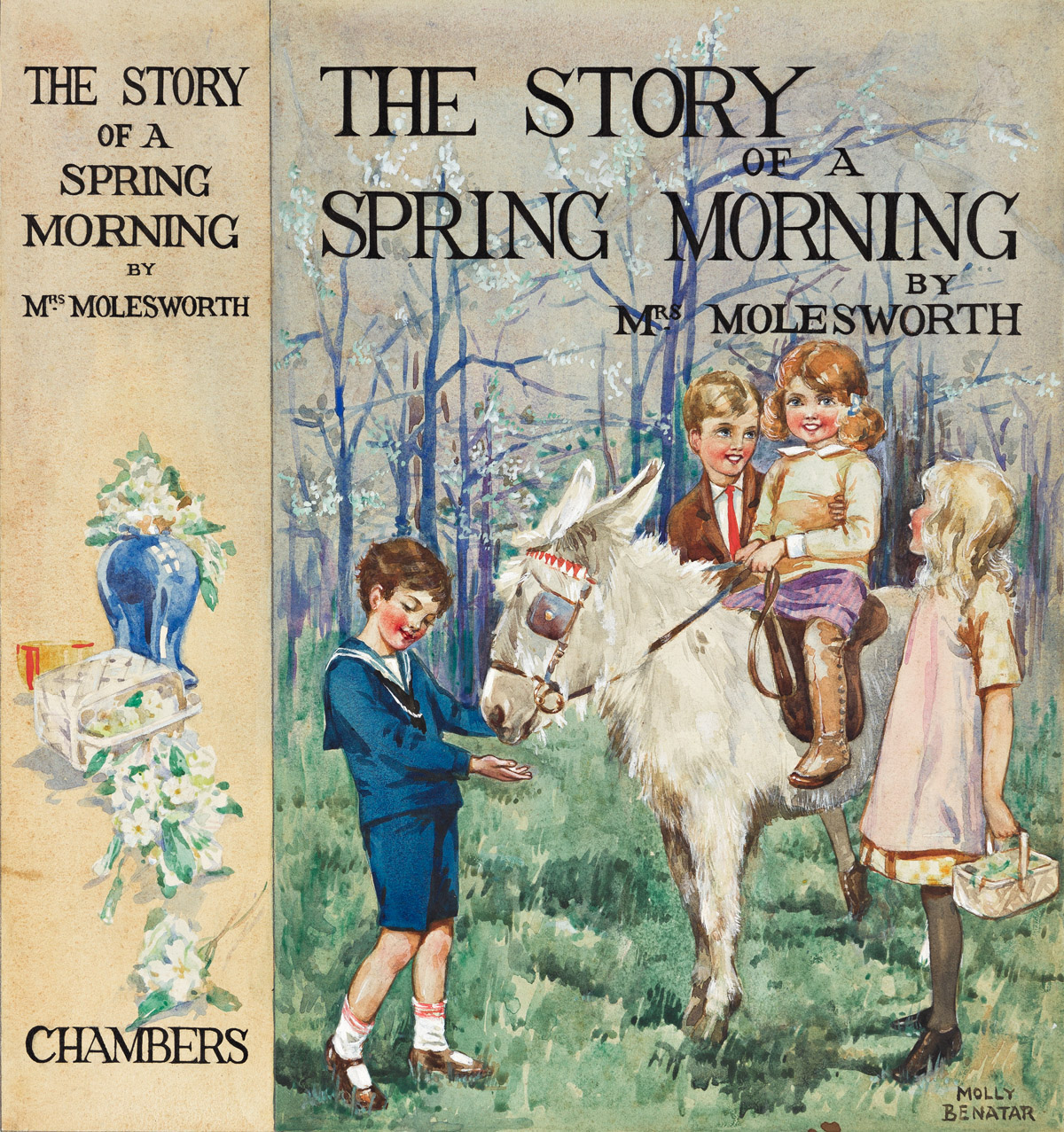 MOLLY BENATAR (early 20th Century) The Story of a Spring Morning. [BOOK JACKET DESIGN / CHILDRENS]